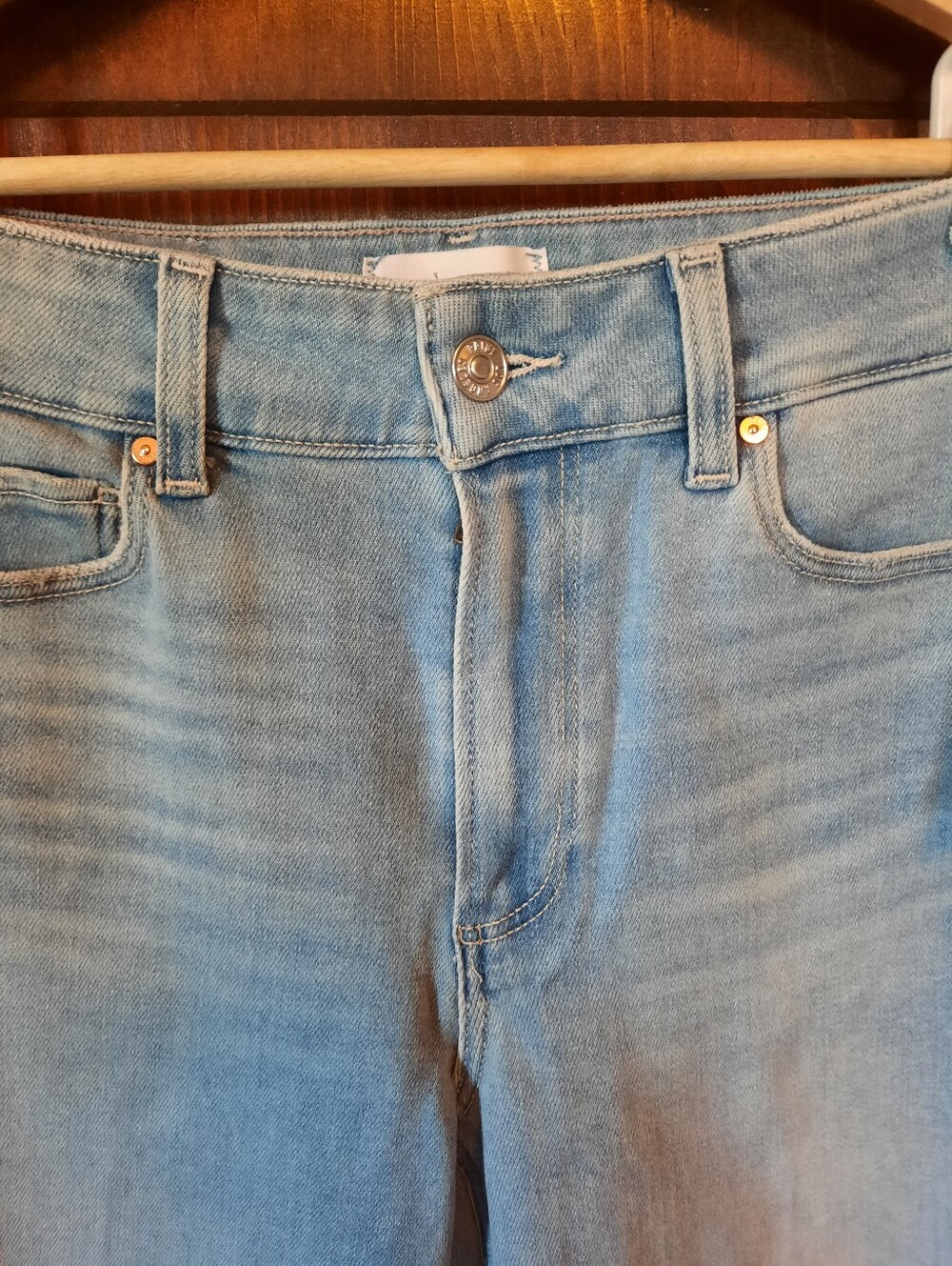 🛍 NWT Paige Anessa Park Avenue Wide Leg Jean High-rise Relaxed Denim Size 26P - Picture 7 of 16